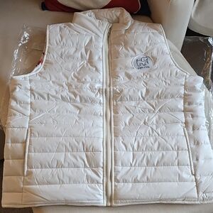 Kids White Puffer Jacket